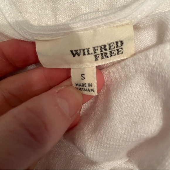 🛍️3/$30 Aritzia Wilfred Free women’s white‎ tank top in  size small - Picture 8 of 9